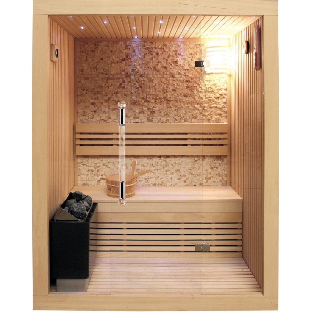 SunRay Saunas Rockledge 2-Person Luxury Traditional Sauna 200LX