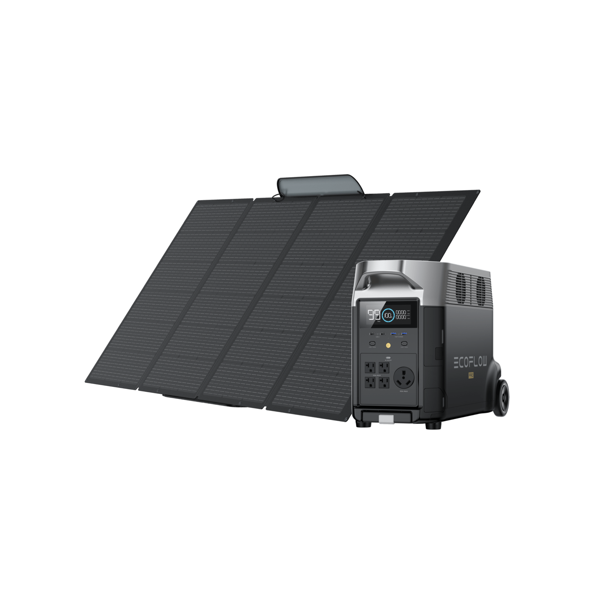 EcoFlow DELTA Pro with 400W Portable Solar Panel