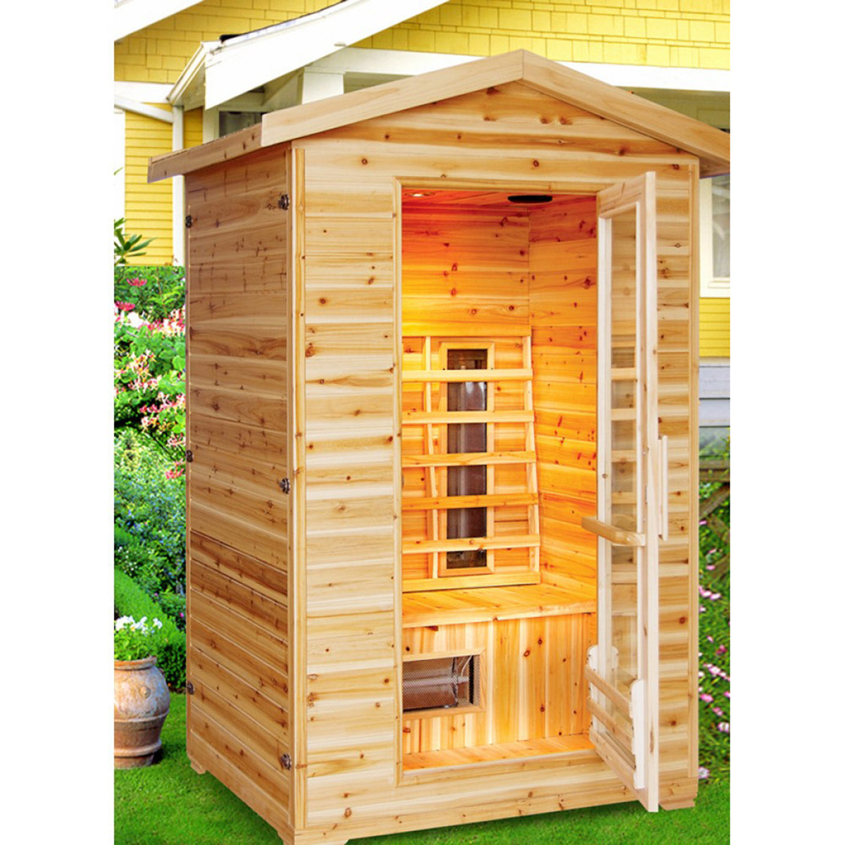 SunRay Saunas Burlington 2-Person Outdoor Infrared Sauna