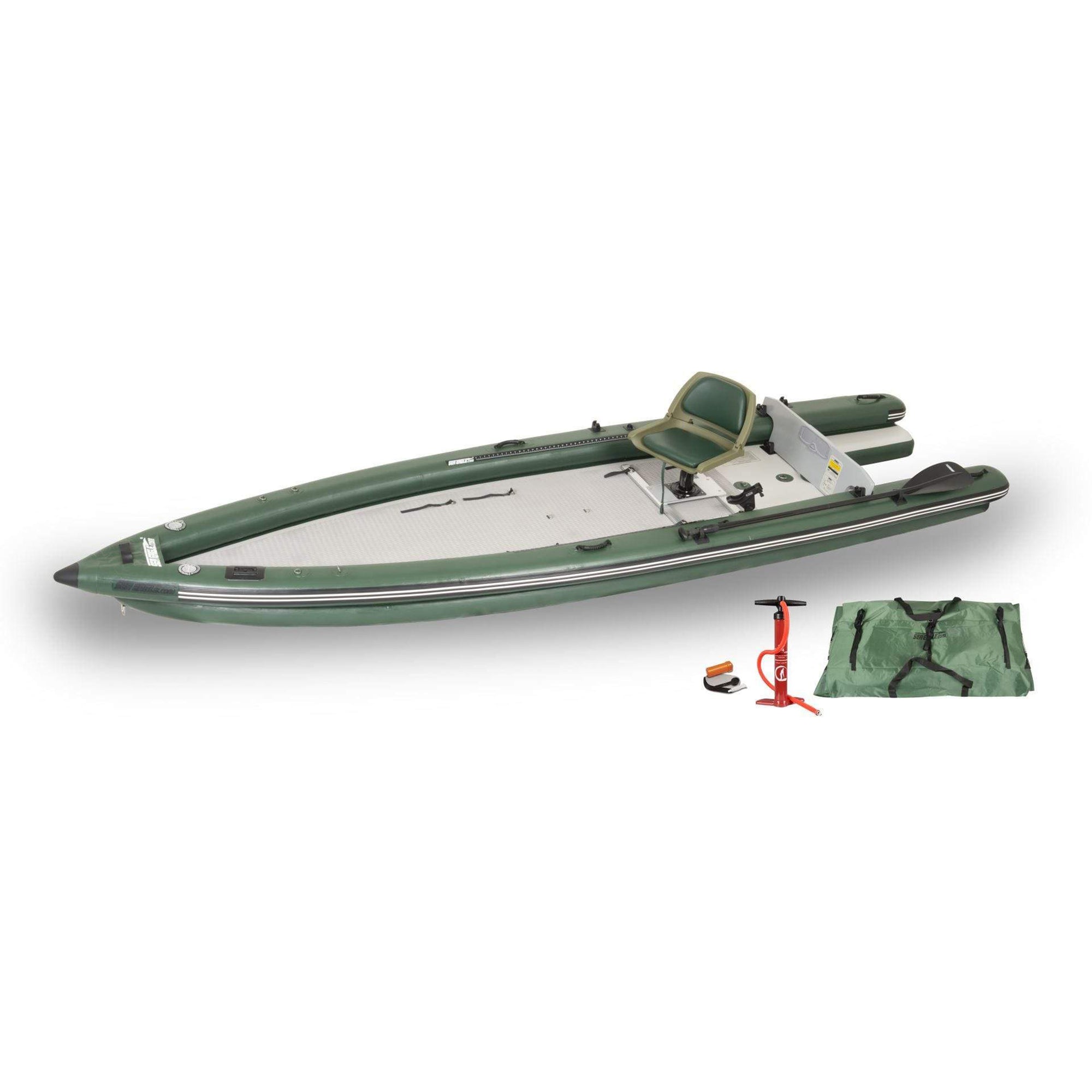 Sea Eagle 350fx Deluxe Solo Explorer Fishing Package Inflatable Kayak Boat