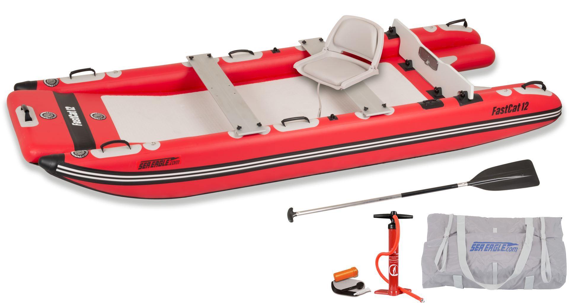 Sea Eagle FastCat12 Catamaran Deluxe Package Inflatable Boat